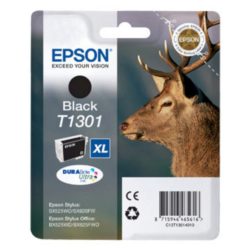Epson Stag T1301 Xl DURABrite Ultra Ink, High Yield Ink Cartridge, Black Single Pack, C13T13014010